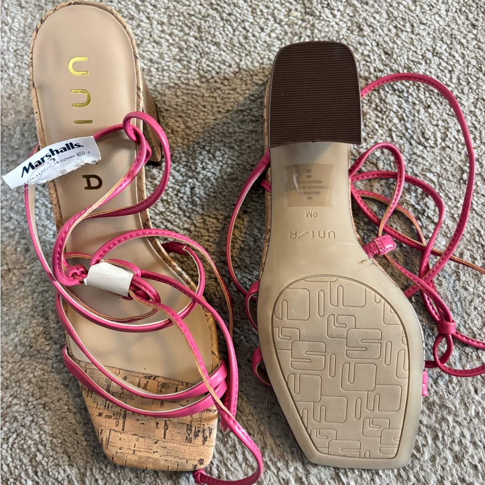 Unisa Pink Strappy Heels